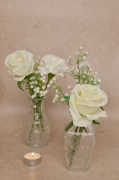 White Dream - Bud vases